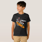 Raum-Astronauten-Skater Skateboarding kosmisch T-Shirt (Vorne ganz)