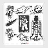 Raum Aufkleber (Blatt)