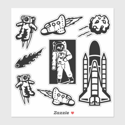 Raum Aufkleber (Blatt)