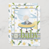 Raum-Baby-Karte 2 Einladung (Vorne/Hinten)