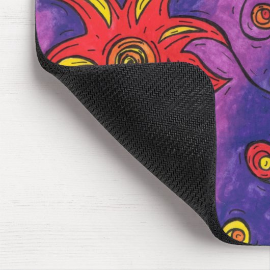 Raum-Blumen Mousepad (Ecke)