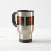 Raum-Blumen-Tasse Reisebecher (Vorderseite Links)