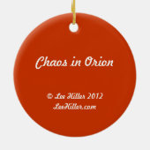 Raum - Chaos in Orion Keramik Ornament (Hinten)