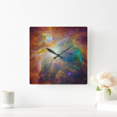 Raum - Chaos in Orion Quadratische Wanduhr (Zuhause)