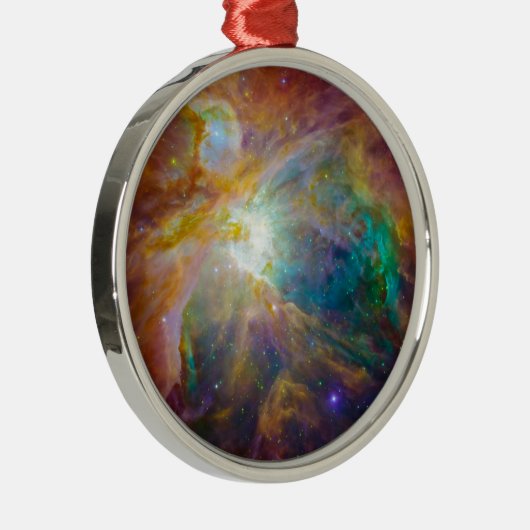 Raum - Chaos in Orion Silbernes Ornament (Rechts)