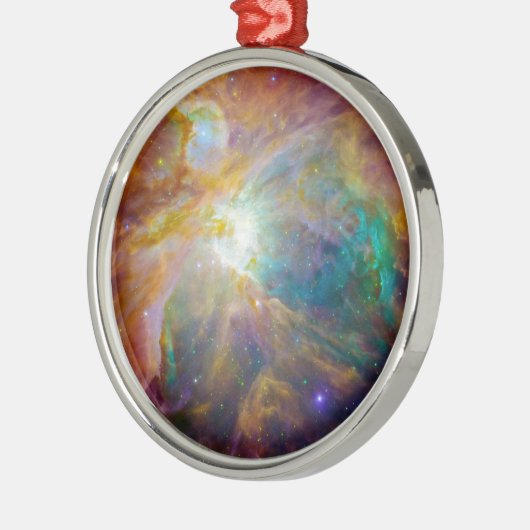 Raum - Chaos in Orion Silbernes Ornament (Links)