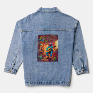 Raum der bösen Clowns und des Musiklabors Lachen Jeansjacke