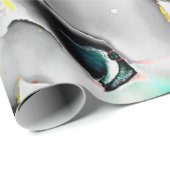 Raum. Der weiße Hintergrund. Slate Picture Geschenkpapier (Rolleneckpunkt)