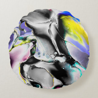 Raum. Der weiße Hintergrund. Slate Picture Rundes Kissen