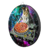 Raum-DJ-Katzenpizza Dartscheibe (Vorderseite rechts)