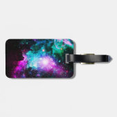 Raum-DJ-Katzenpizza Gepäckanhänger (Rückseite horizontal)