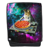 Raum-DJ-Katzenpizza Rucksack (Vorderseite)