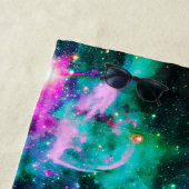 Raum-DJ-Katzenpizza Strandtuch (Beispiel)