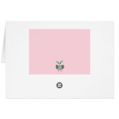 Raum-es tut mir leid Karte - Eule (Rückseite Horizontal)