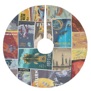 Raum-Ferienbaumrock Polyester Weihnachtsbaumdecke