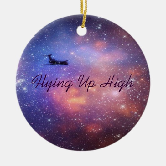 Raum-Flugzeug-Verzierung Keramikornament (Vorne)