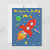 Raum-Forscher-kleine Einladung (Vorderseite)