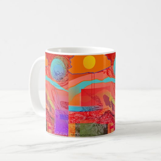 Raum-Forscher-Wecker-Tasse Tasse (Vorderseite Links)