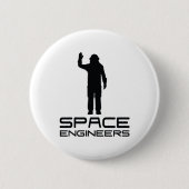 Raum führt ringsum Knopf-Weiß aus Button (Vorderseite)