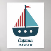 Raum für nautische Boote Poster (Vorne)