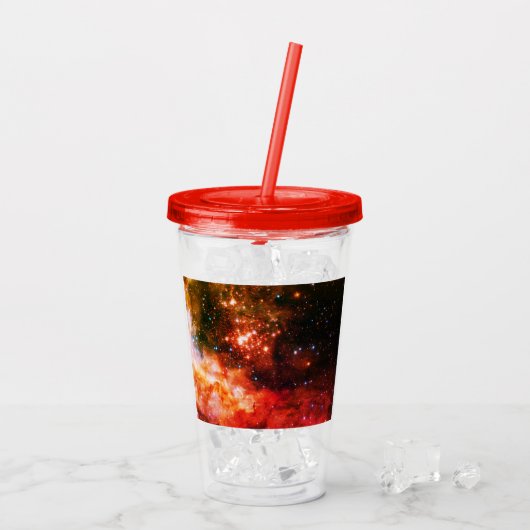 Raum/Galaxie Acryltrinkbecher (Rückseite Ice)