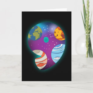 RAUM GEBURTSTAG 9 9. Geburtstag Junge 9 Jahre alt Karte