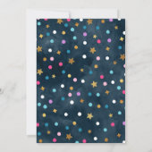 Raum-Geburtstags-Einladungs-Weltraum-Party Einladung (Rückseite)