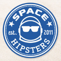 Raum-Hipster-quadratische Untersetzer (6 Satz)