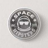 Raum Hipsters® Apollo 50 Mondknopf Button (Vorderseite)