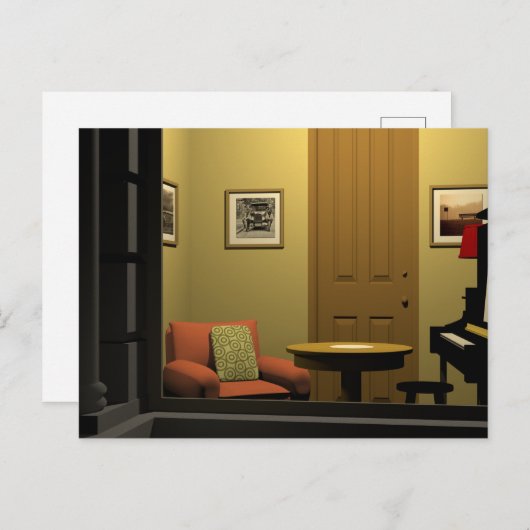 Raum in New York Postkarte (Vorne/Hinten)