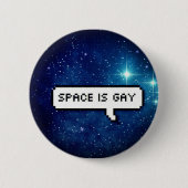 Raum ist homosexuell button (Vorderseite)