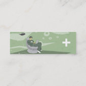 Raum-Jungen-abstrakte Visitenkarte (Rückseite)