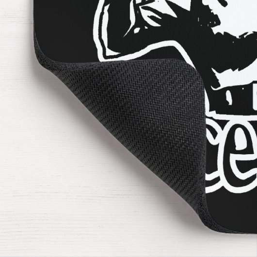 Raum-Kadett-Schwarzes u. Weiß Mousepad (Ecke)