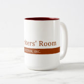 Raum-Kaffee-Tasse des Verfassers Zweifarbige Tasse (VorderseiteRechts)