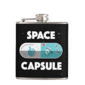 Raum-Kapsel Flachmann (Vorderseite)