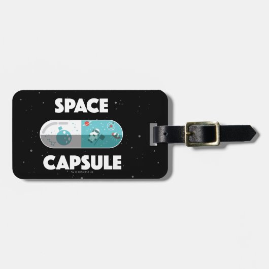 Raum-Kapsel Gepäckanhänger (Vorderseite horizontal)