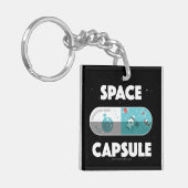 Raum-Kapsel Schlüsselanhänger (Vorderseite links)