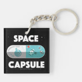 Raum-Kapsel Schlüsselanhänger (Rückseite)