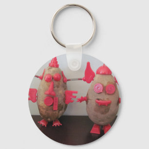 Raum-Kartoffeln Schlüsselanhänger