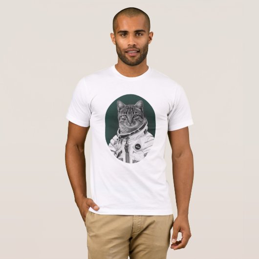 Raum-Katze T-Shirt (Vorne ganz)