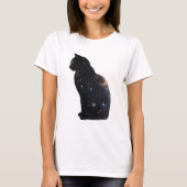 Raum-Katze T-Shirt (Vorderseite)