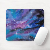 Raum-Kunst-Aquarell-Galaxie Mousepad (Mit Mouse)