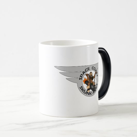 Raum-Küsten-Stinktier-Affen-TwoTone Tasse (VorderseiteRechts)