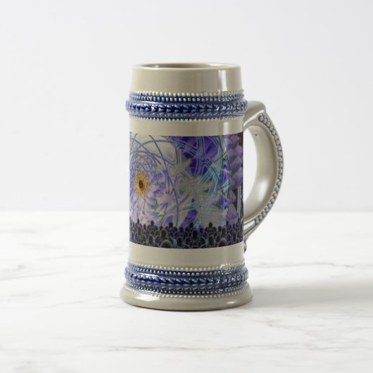 Raum Lotus Stein Bierglas (VorderseiteRechts)