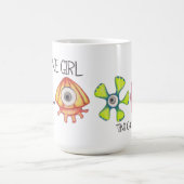 Raum-Mädchen: Alien-Tasse Kaffeetasse (Mittel)