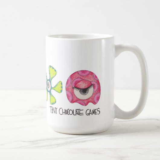 Raum-Mädchen: Alien-Tasse Kaffeetasse (Rechts)