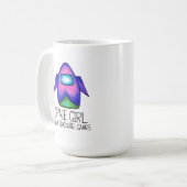Raum-Mädchen-Spiel: Raum-Schiffs-Tasse Kaffeetasse (Vorderseite Links)