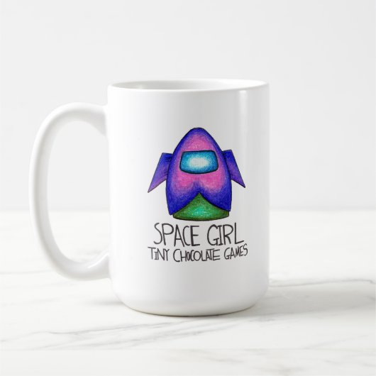 Raum-Mädchen-Spiel: Raum-Schiffs-Tasse Kaffeetasse (Links)