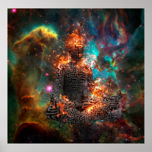 Raum-Meditation Poster