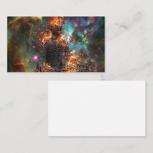 Raum-Meditation Visitenkarte (Vorne/Hinten)